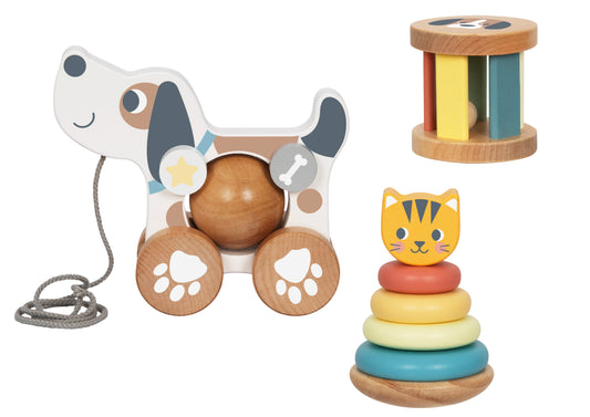 Set 3 en 1 Regalo – Juguete Montessori de madera