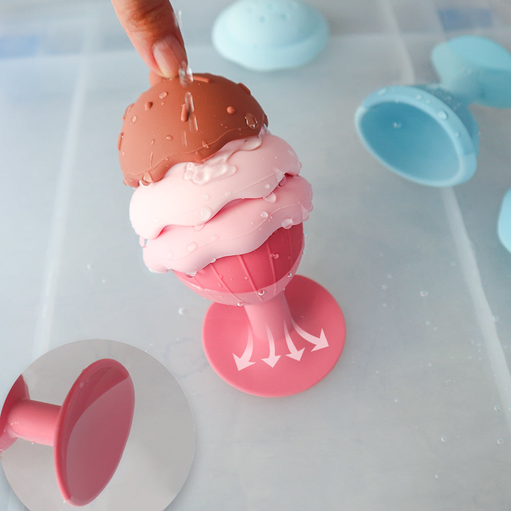 Juguete de Baño Helado Apilable de Silicona