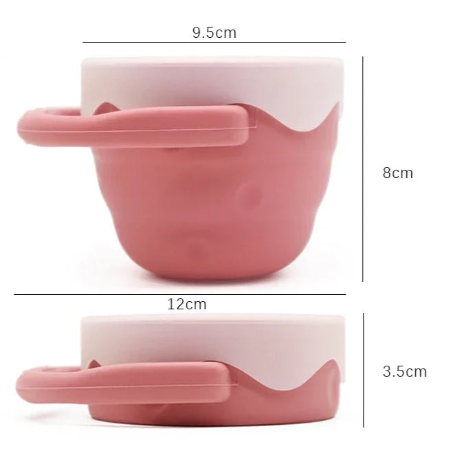 Snack Cup Retráctil de Silicona con Tapa
